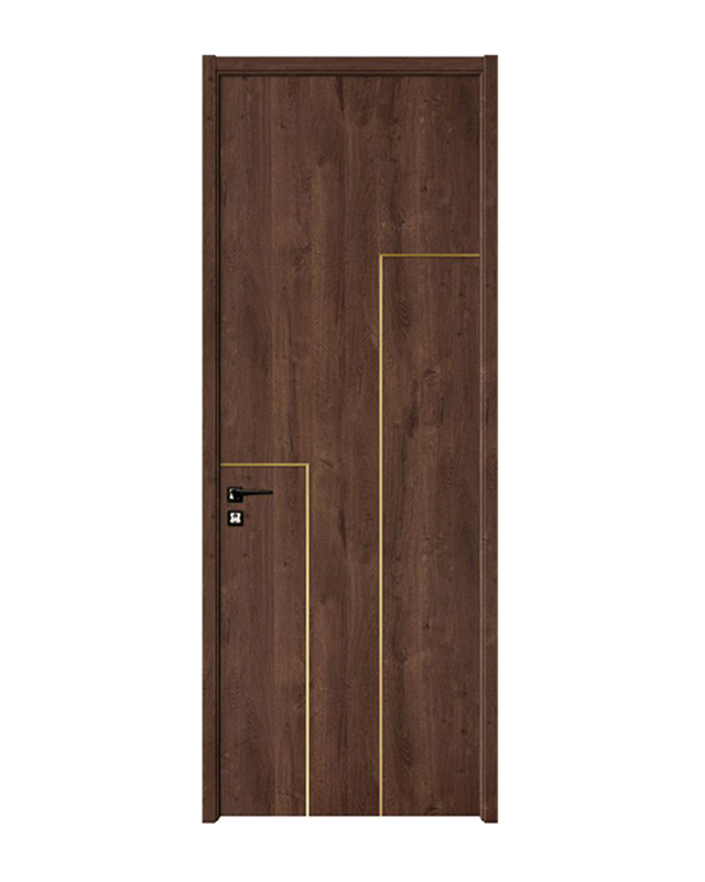WQ-018 Ebony Aura Gold Oak Melamine Lamised Door